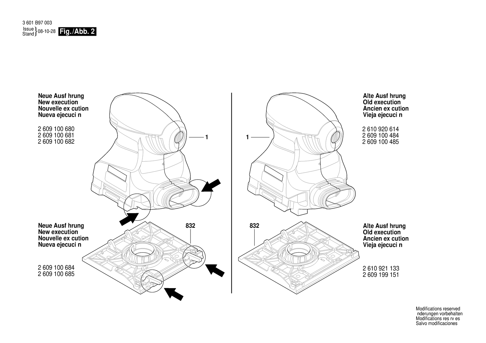 Bosch BOS 140 parts diagram, sheet 2