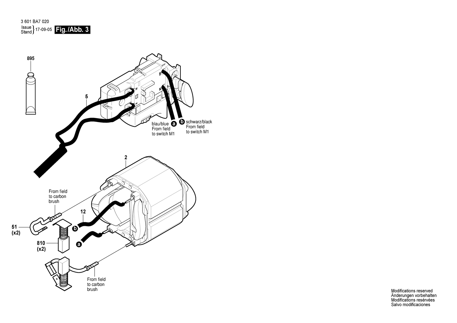 Bosch GST 700 parts diagram, sheet 3