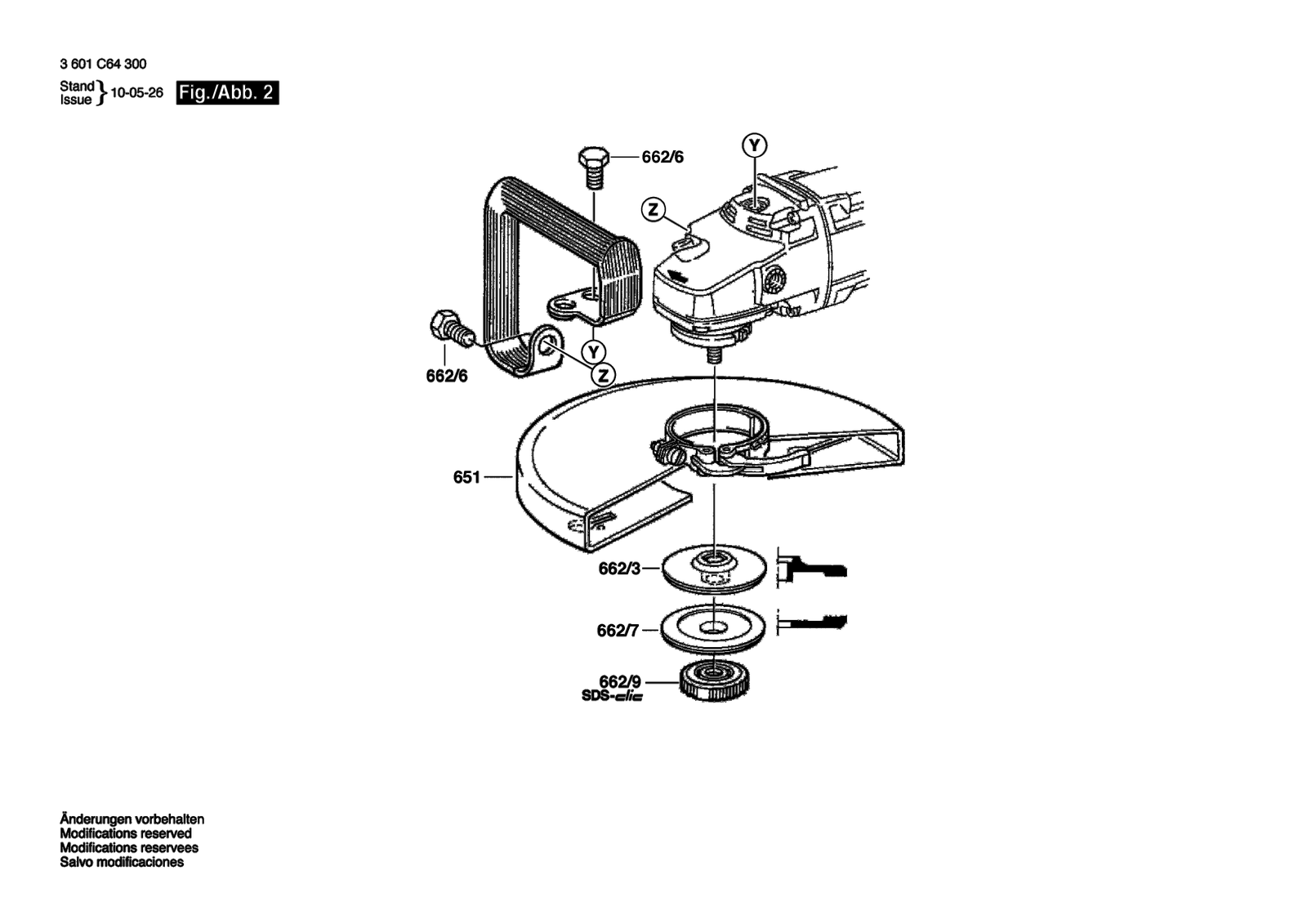 Bosch GWS 24-300 parts diagram, sheet 2