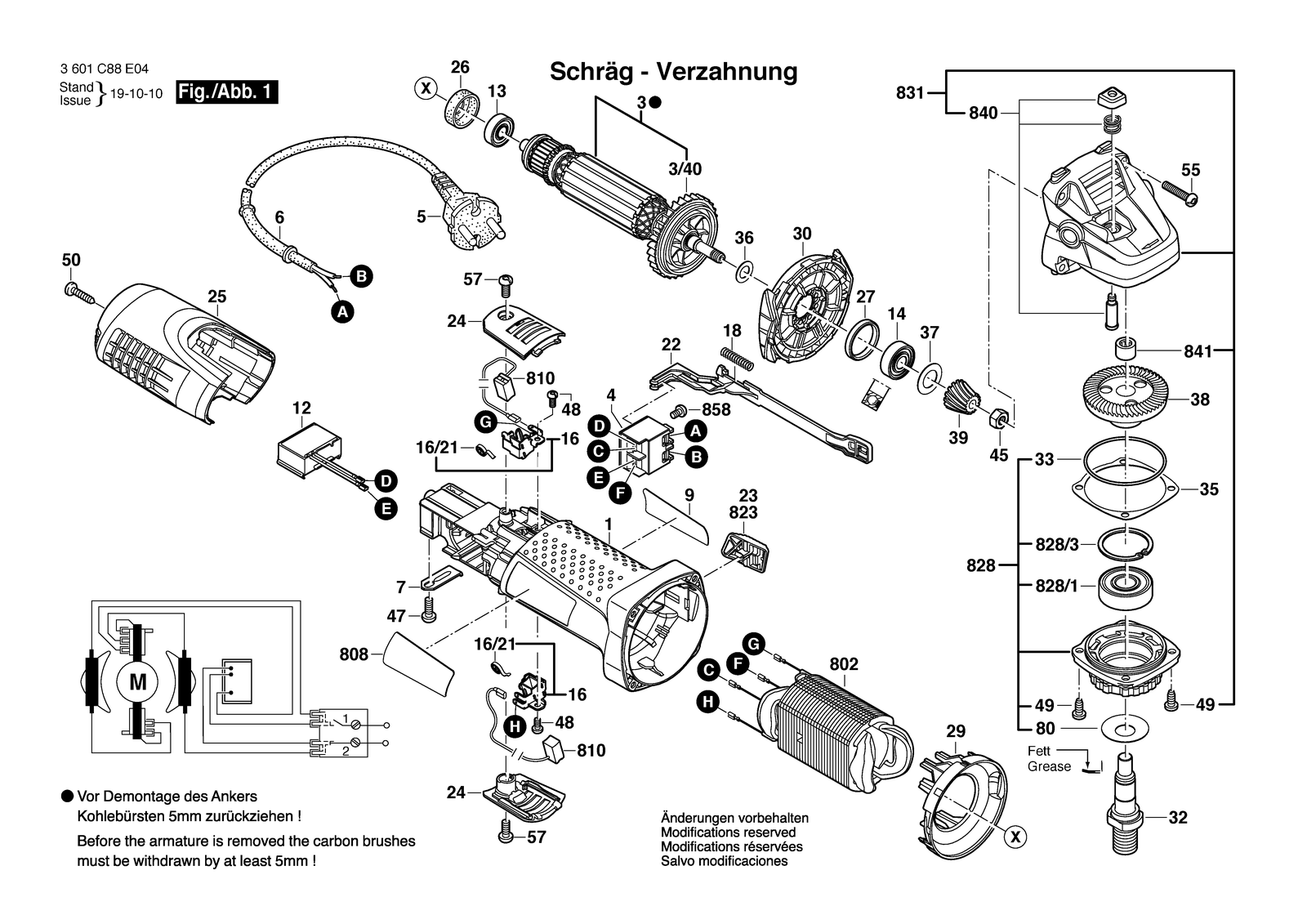 Bosch WKS 7-125 parts diagram, sheet 1