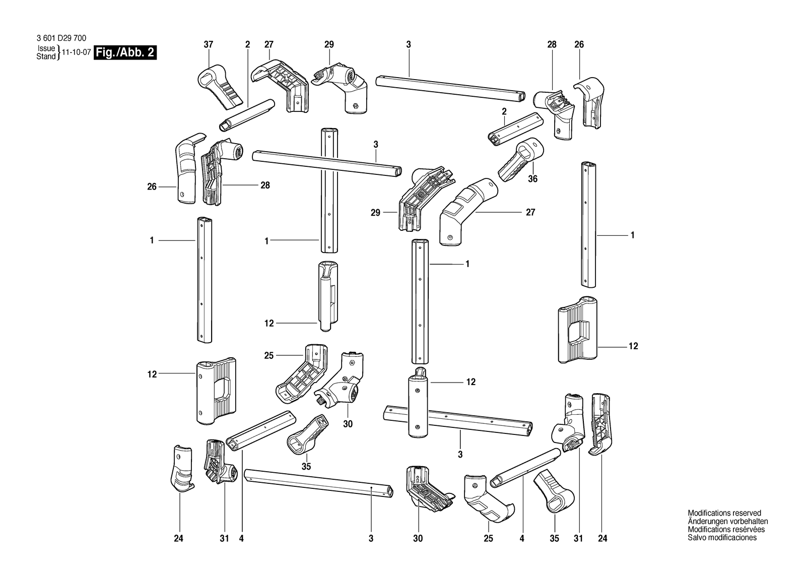 Bosch GML 20 parts diagram, sheet 2