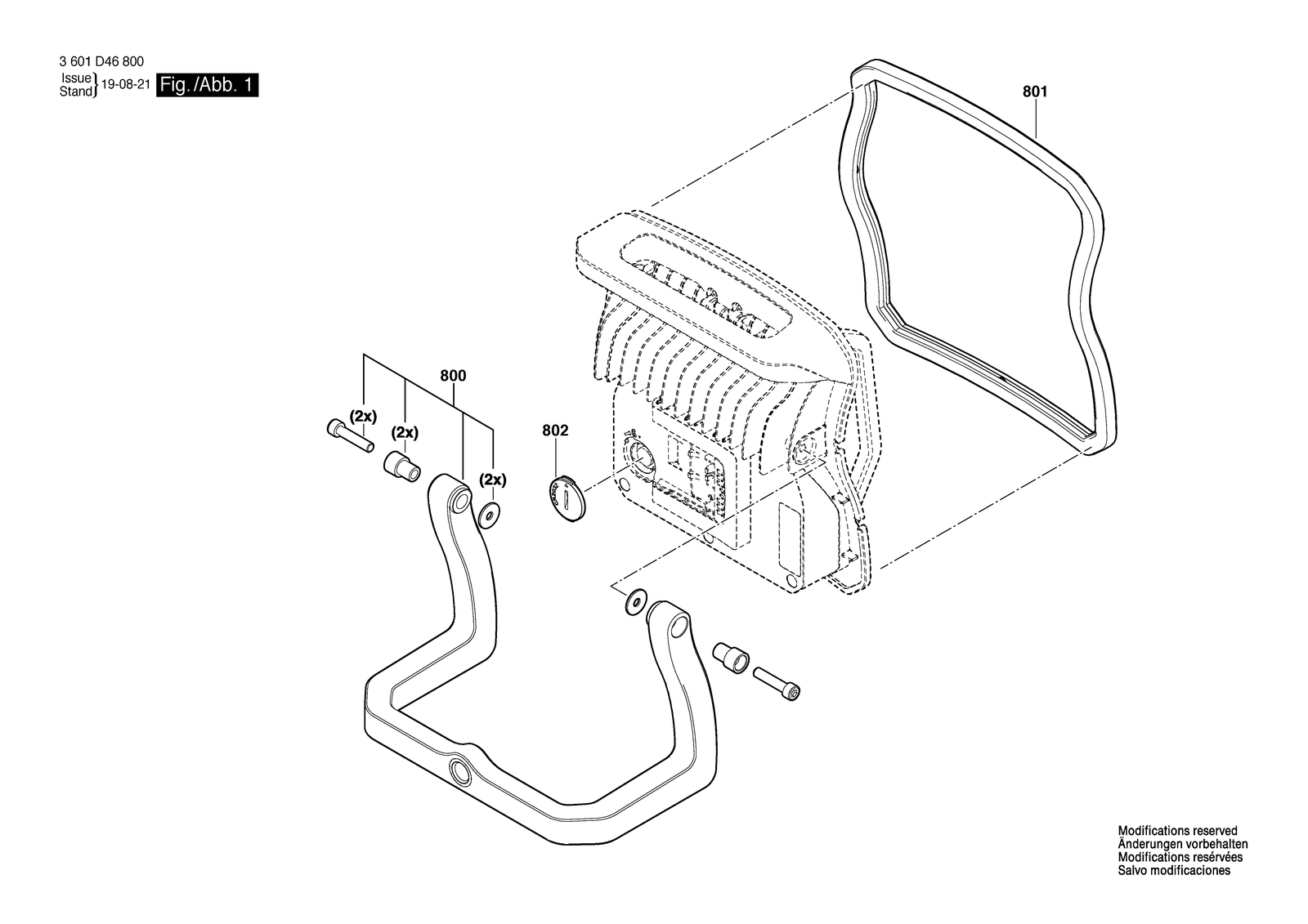 Bosch GLI 18V-10000 C parts diagram, sheet 1