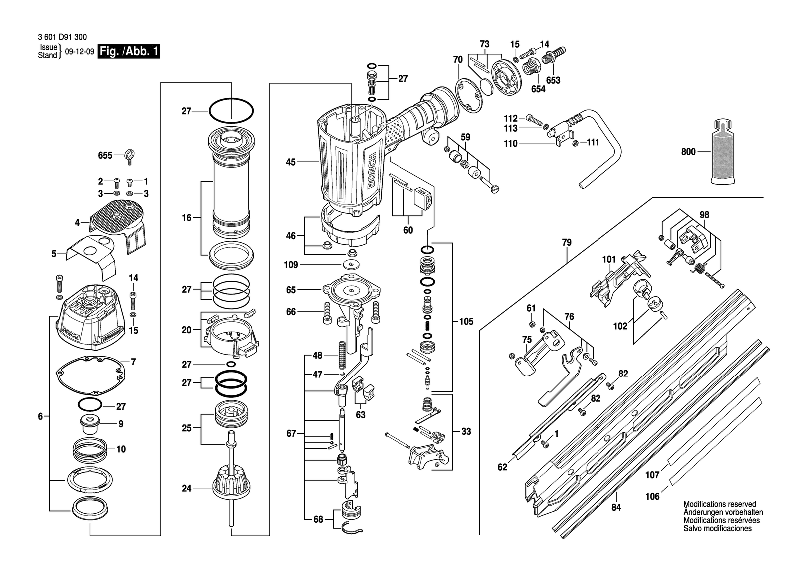 Bosch GSN 90-34-DK parts diagram, sheet 1