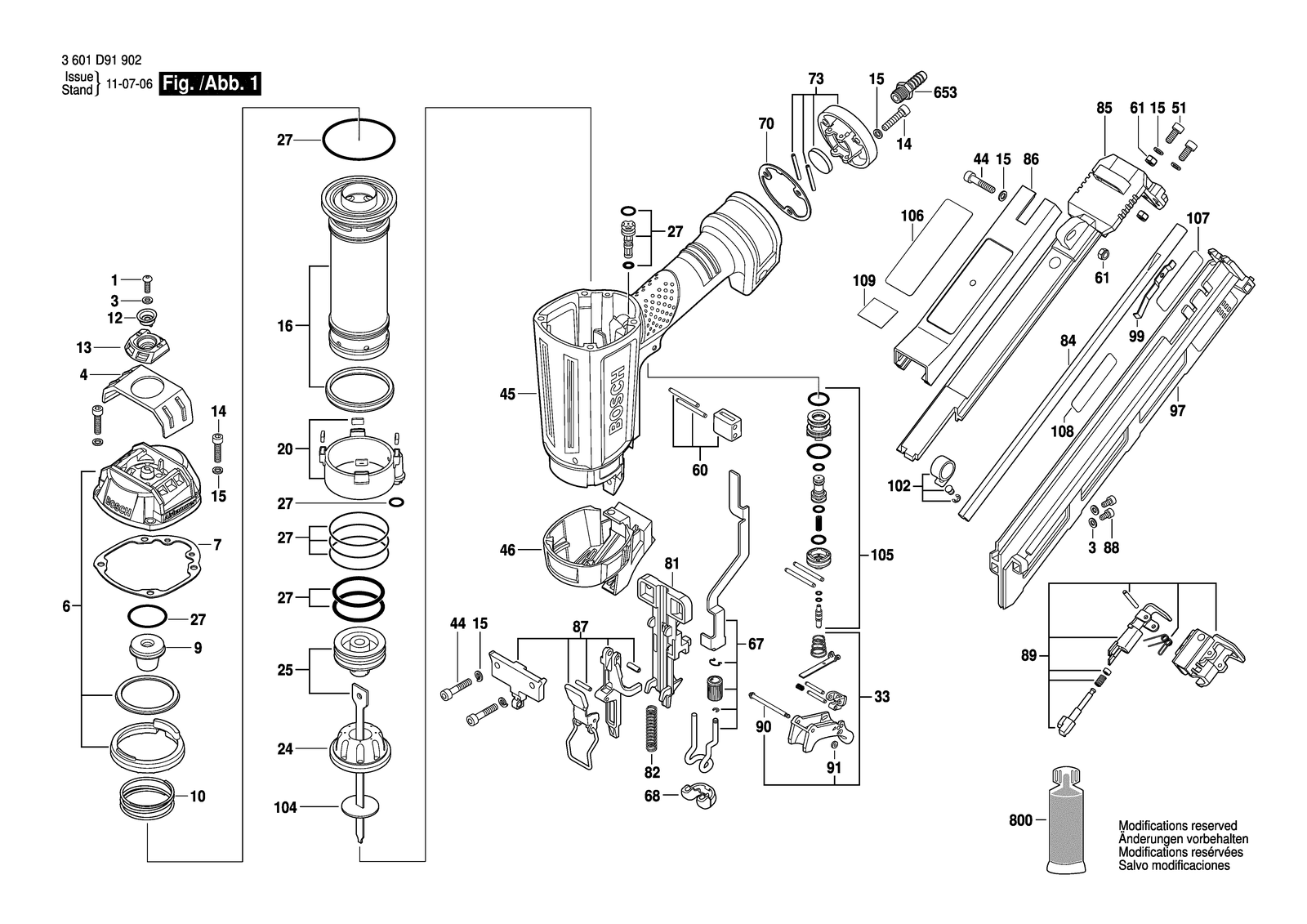 Bosch GSK 64-34 parts diagram, sheet 1