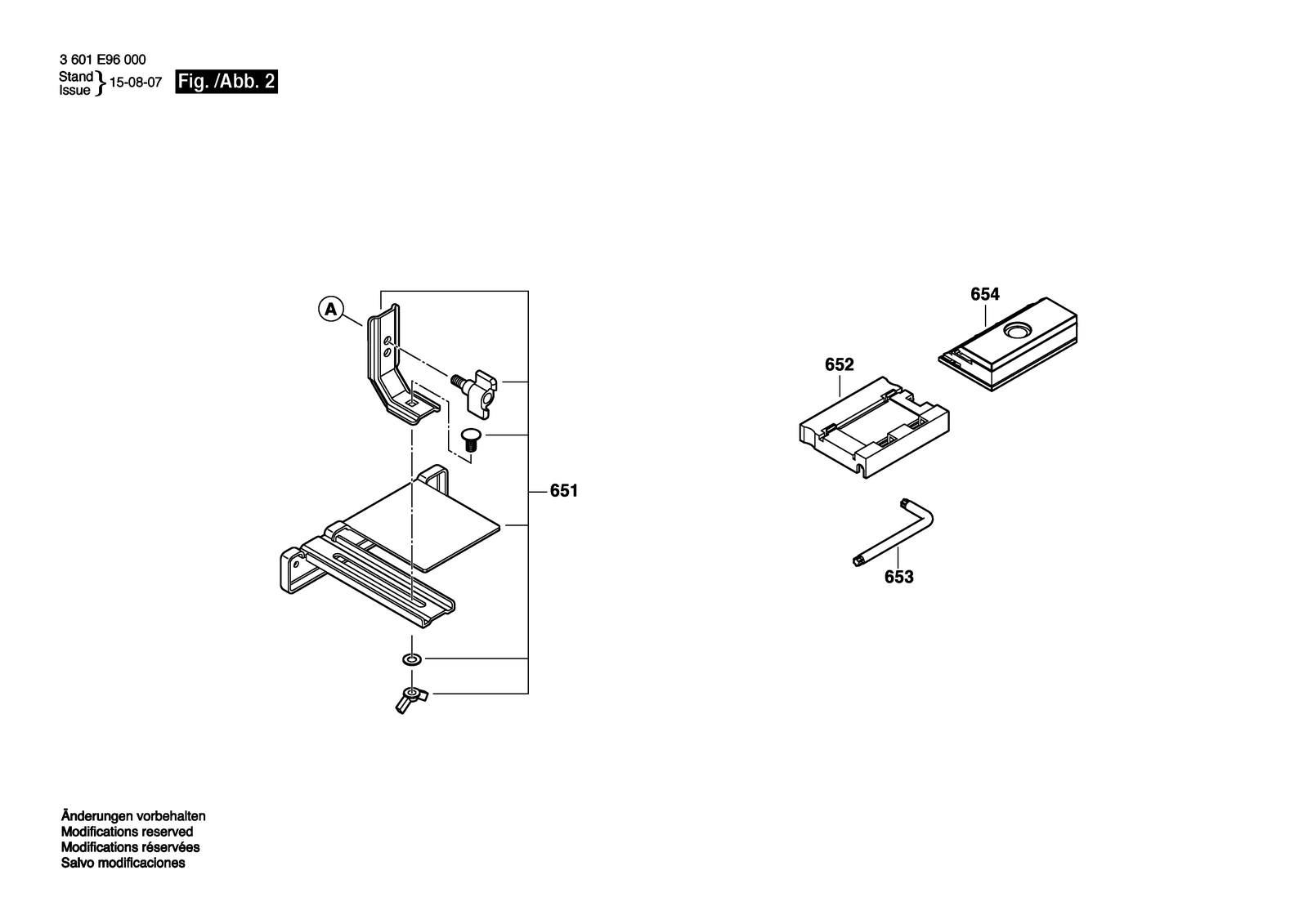 Bosch GHO 6500 parts diagram, sheet 2