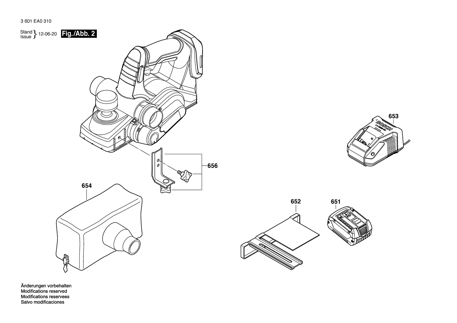 Bosch PLH181 parts diagram, sheet 2