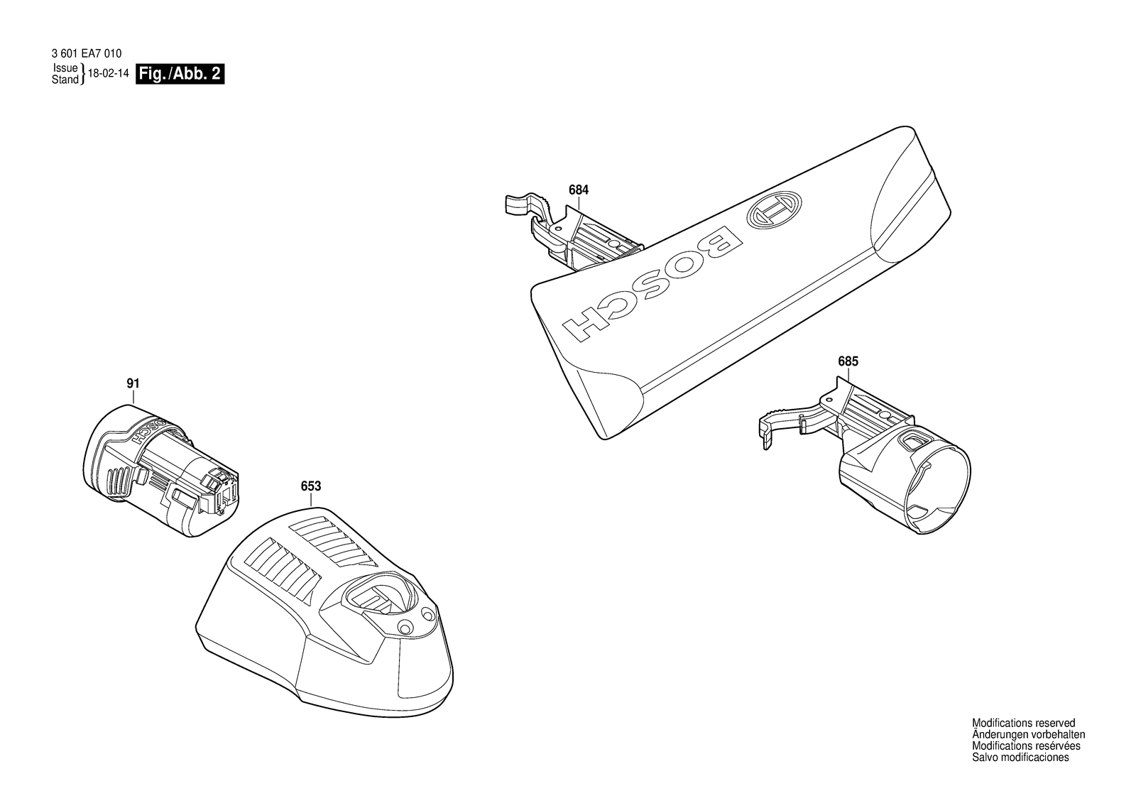 Bosch GHO 12V-20 parts diagram, sheet 2