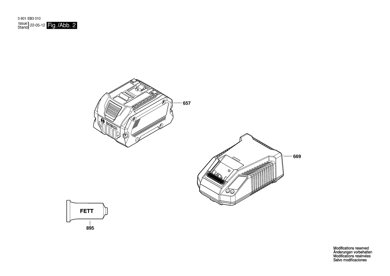 Bosch GST 18V-50 parts diagram, sheet 2