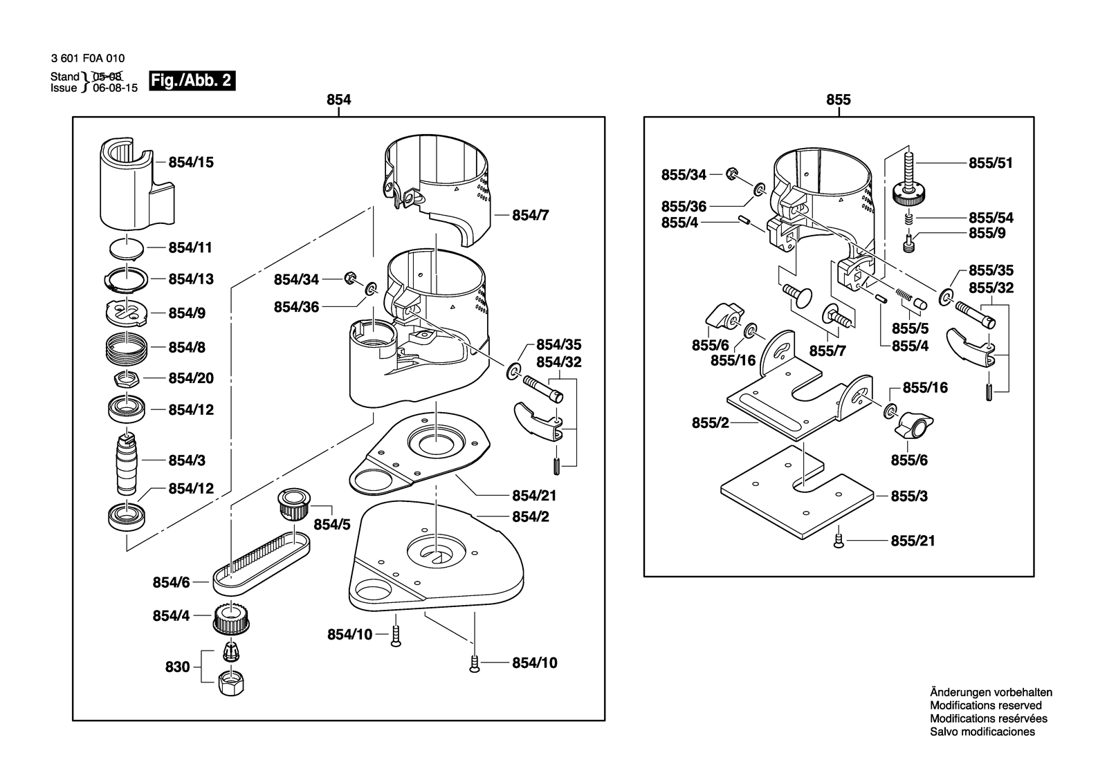 Bosch PR 10 E parts diagram, sheet 2