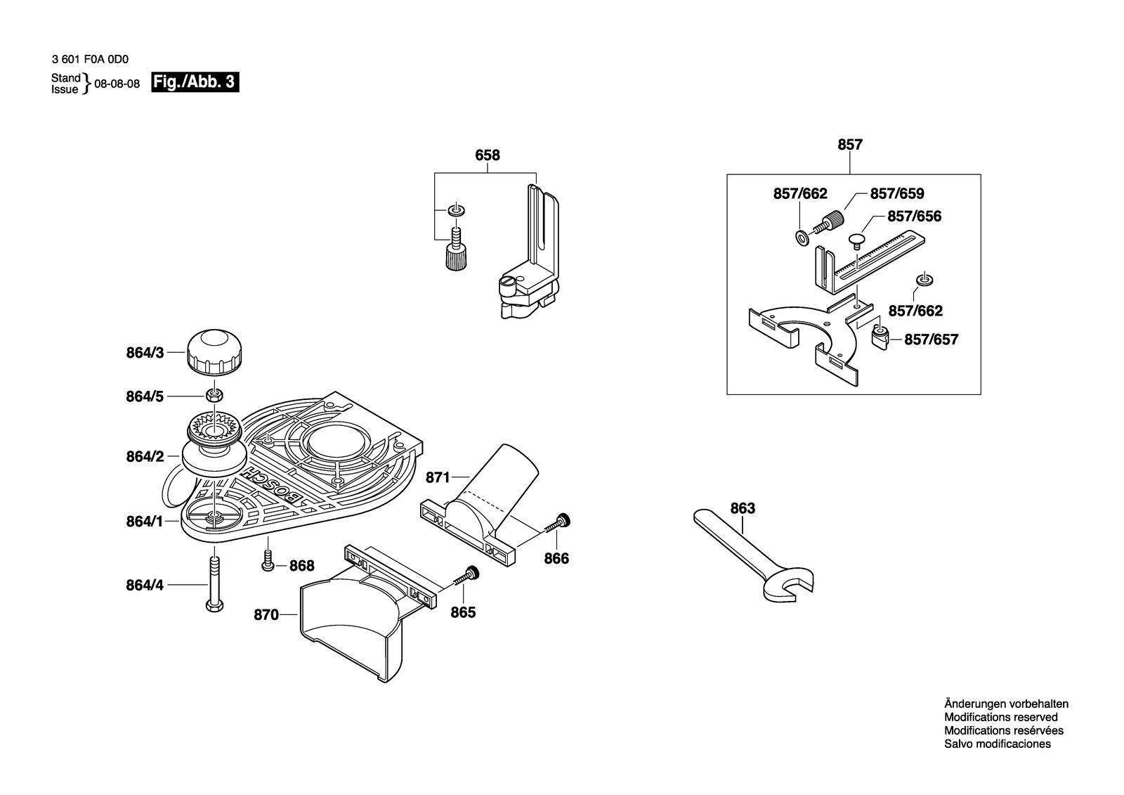 Bosch GKF 600 parts diagram, sheet 3