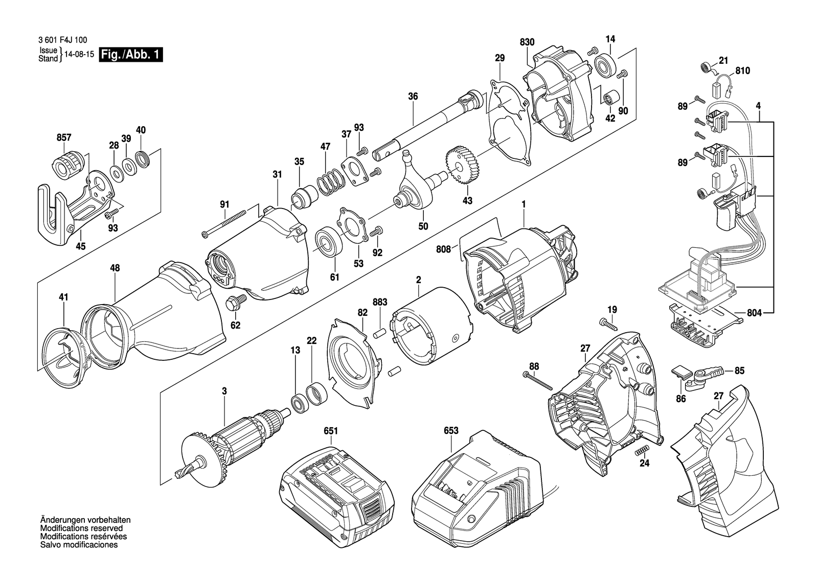 Bosch SBS 18-A parts diagram, sheet 1