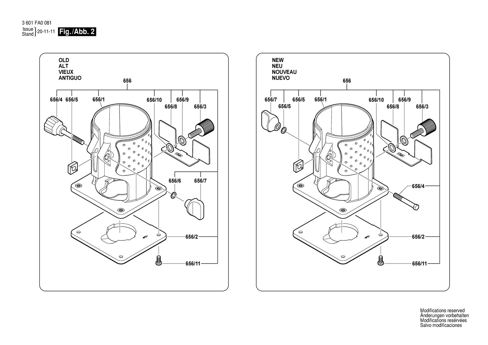 Bosch GKF 550 parts diagram, sheet 2