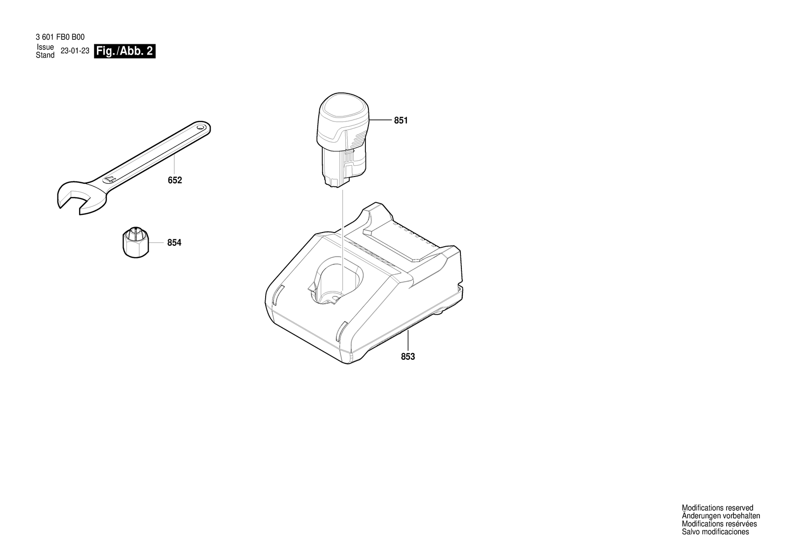 Bosch BACER BL 12V parts diagram, sheet 2
