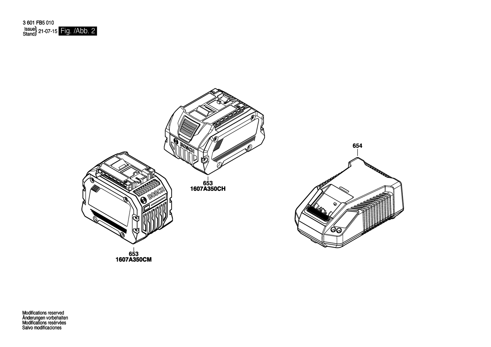Bosch GKS 18V-25 C parts diagram, sheet 2