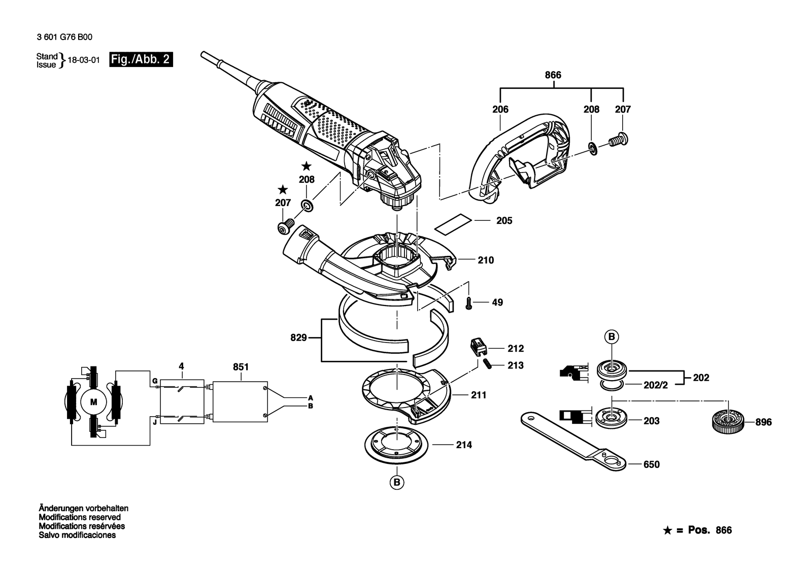 Bosch BAG 125 parts diagram, sheet 2