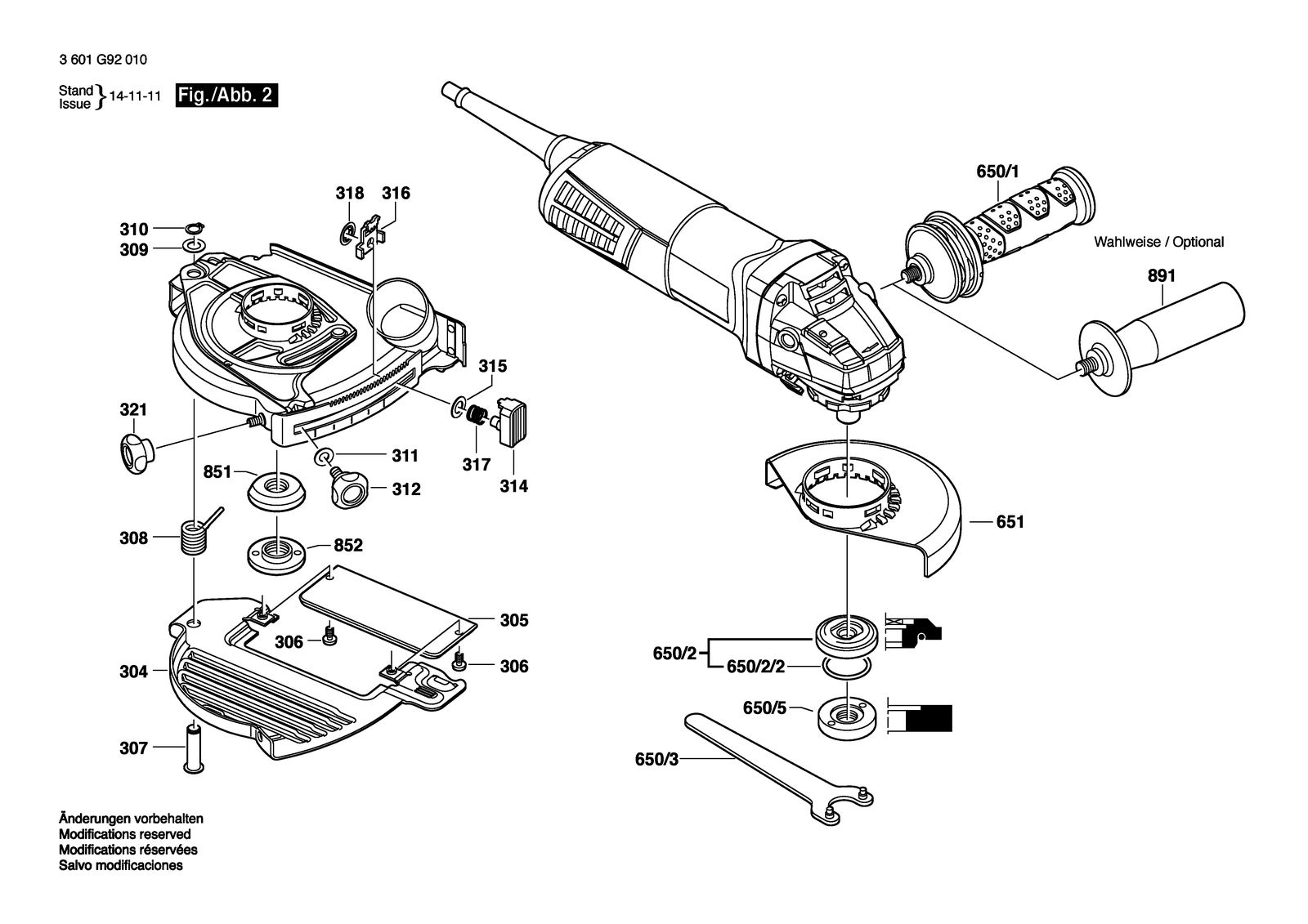 Bosch AG50-10 parts diagram, sheet 2