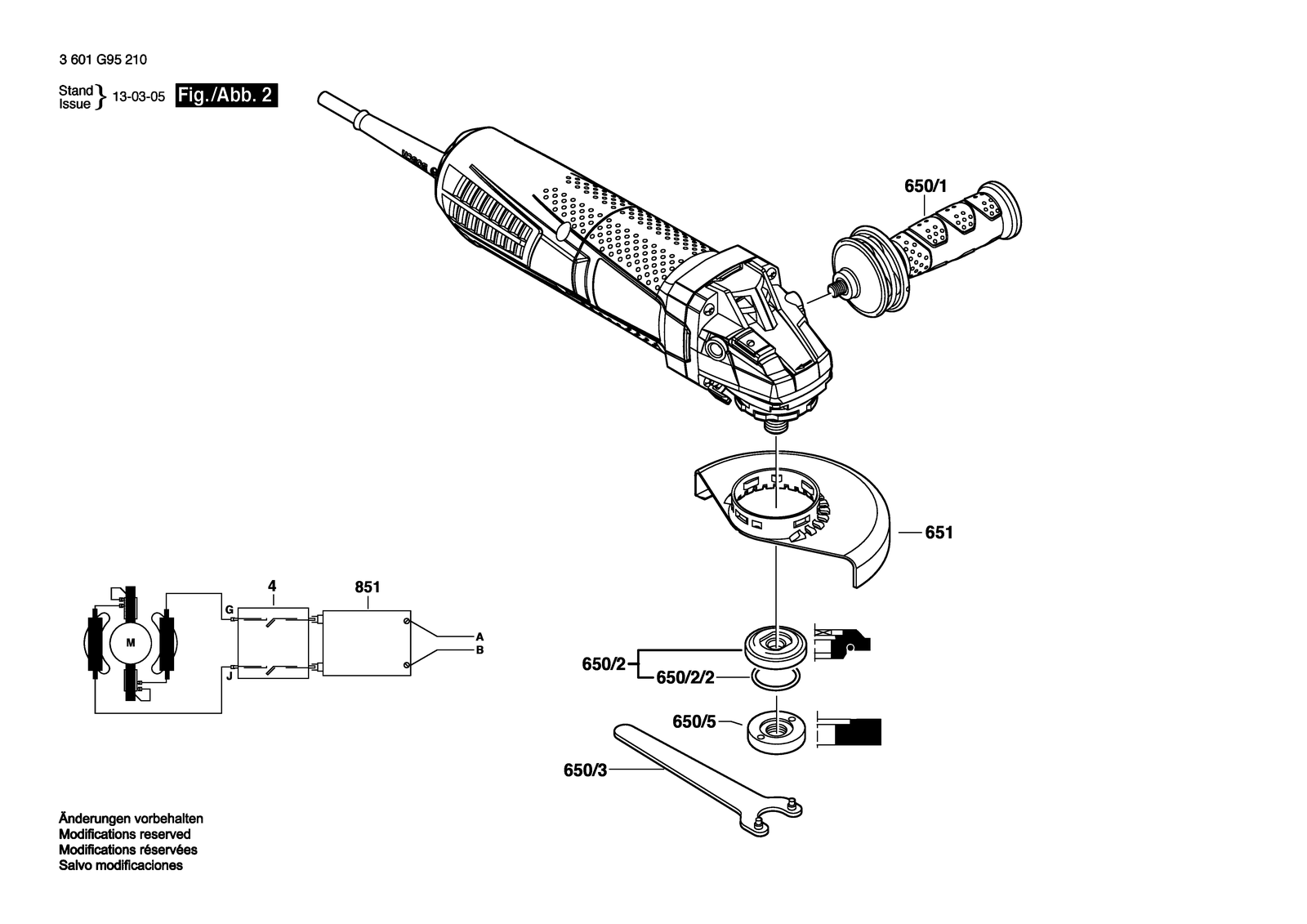 Bosch AG50-125PD parts diagram, sheet 2