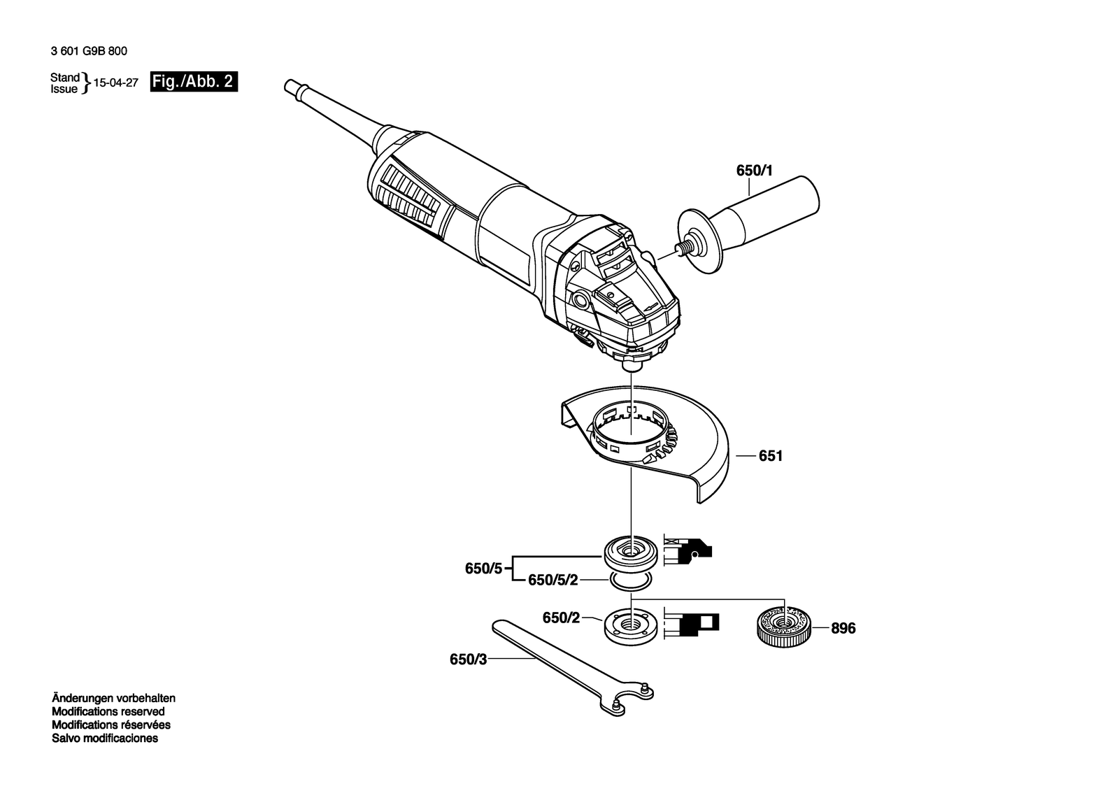 Bosch BAG 115-2 parts diagram, sheet 2