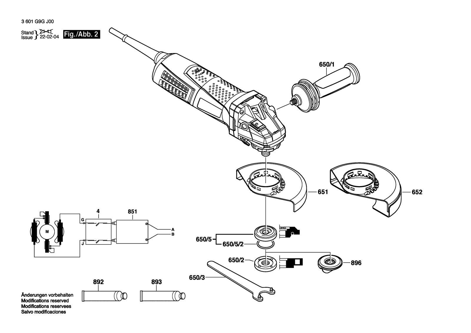 Bosch CG17-150 parts diagram, sheet 2