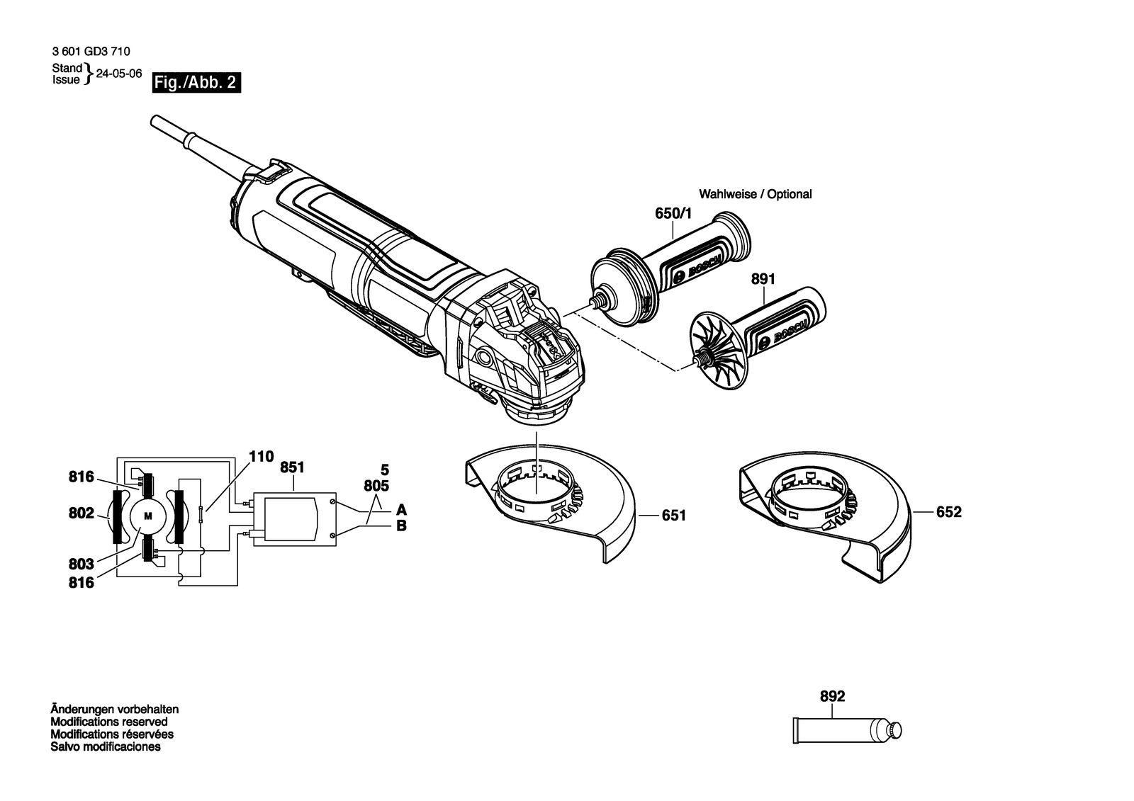 Bosch GWX14-50PBD parts diagram, sheet 2