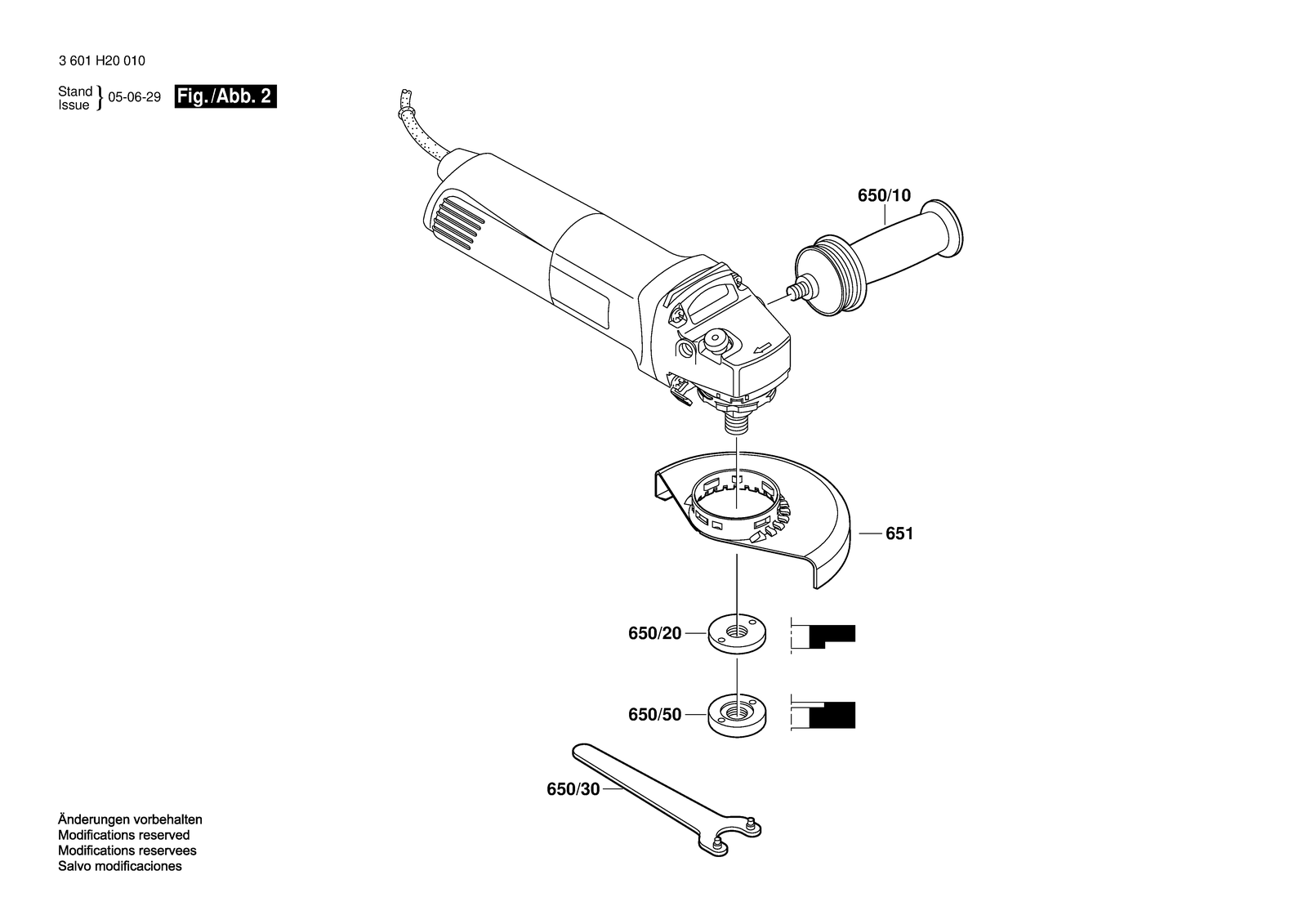 Bosch 1810 parts diagram, sheet 2