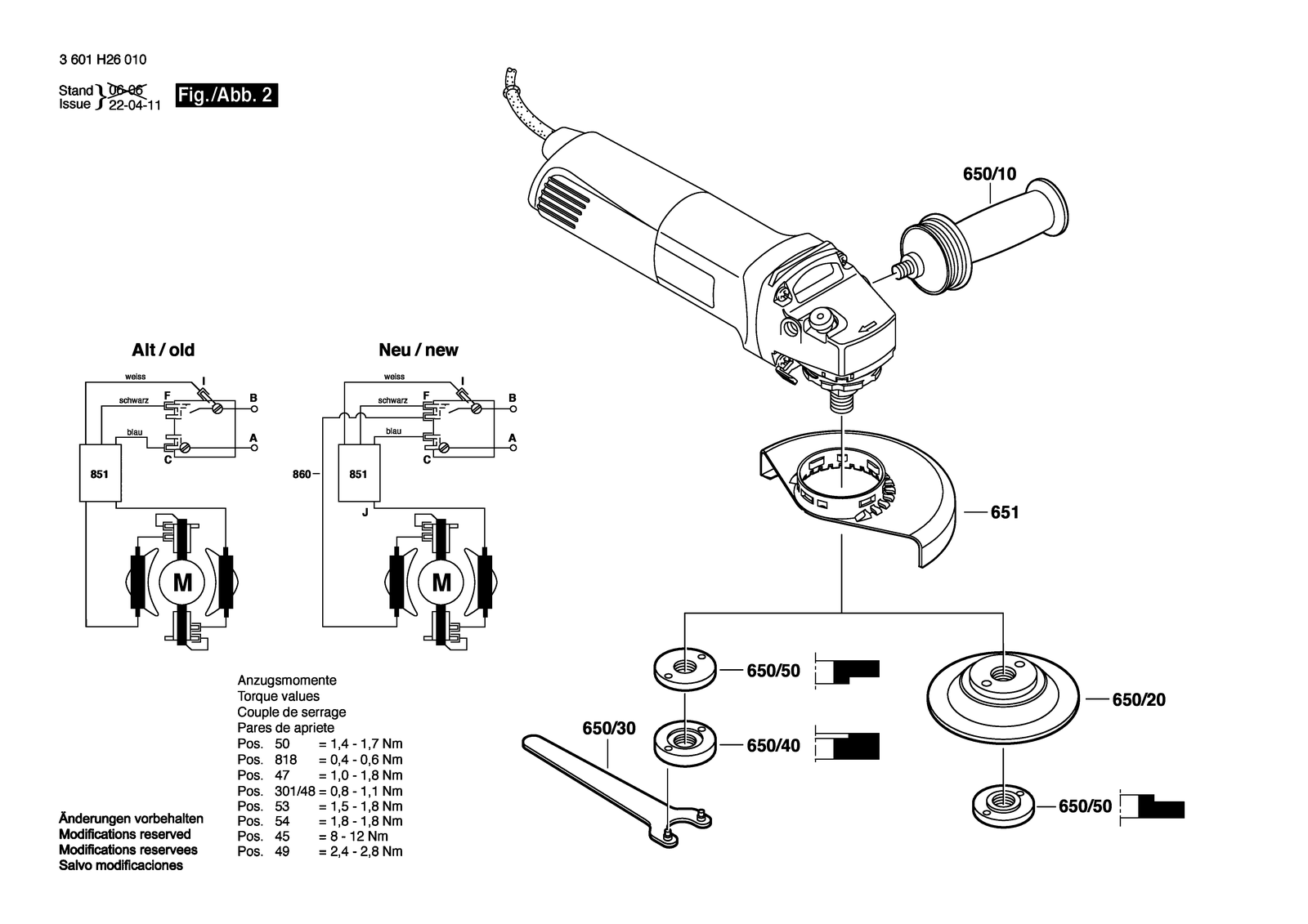 Bosch 1803 EVS parts diagram, sheet 2