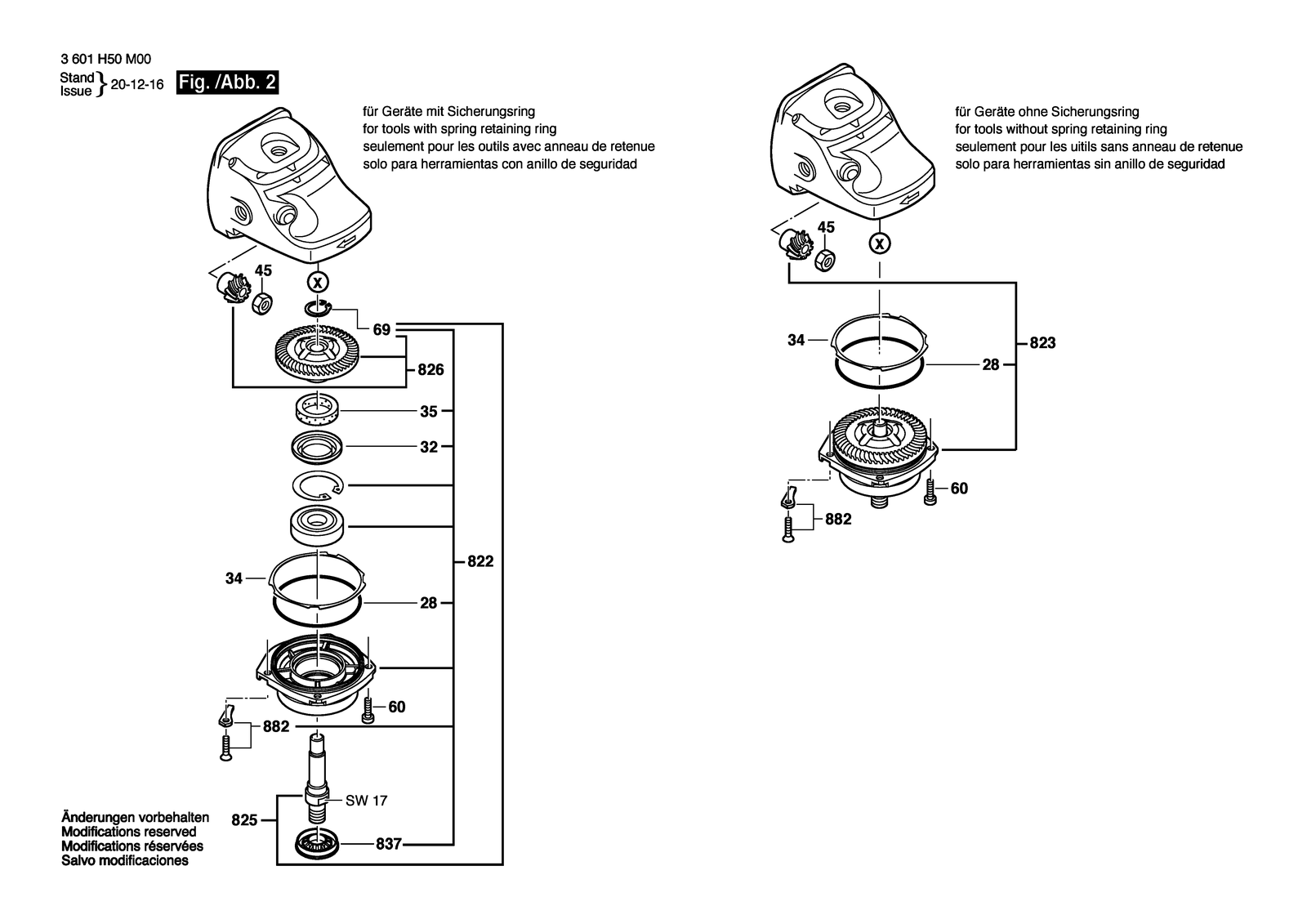 Bosch GWS 20-230 JH parts diagram, sheet 2