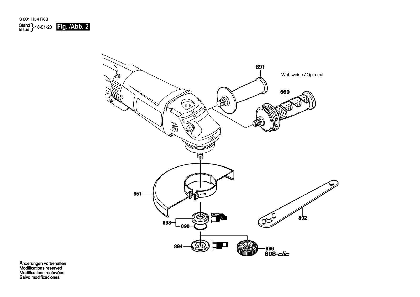 Bosch BAG 230-1 CLBF parts diagram, sheet 2