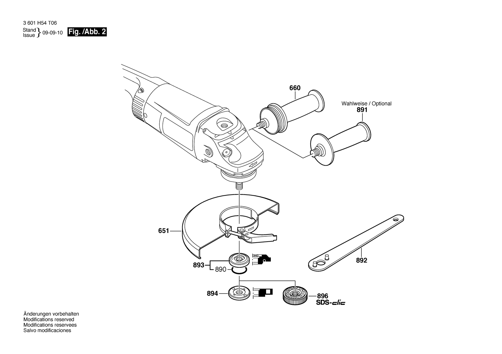 Bosch WKS 230 E parts diagram, sheet 2