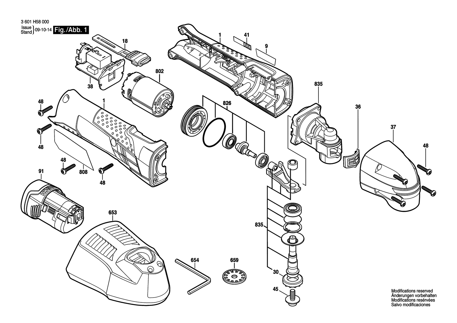 Bosch EMS 10-A parts diagram, sheet 1