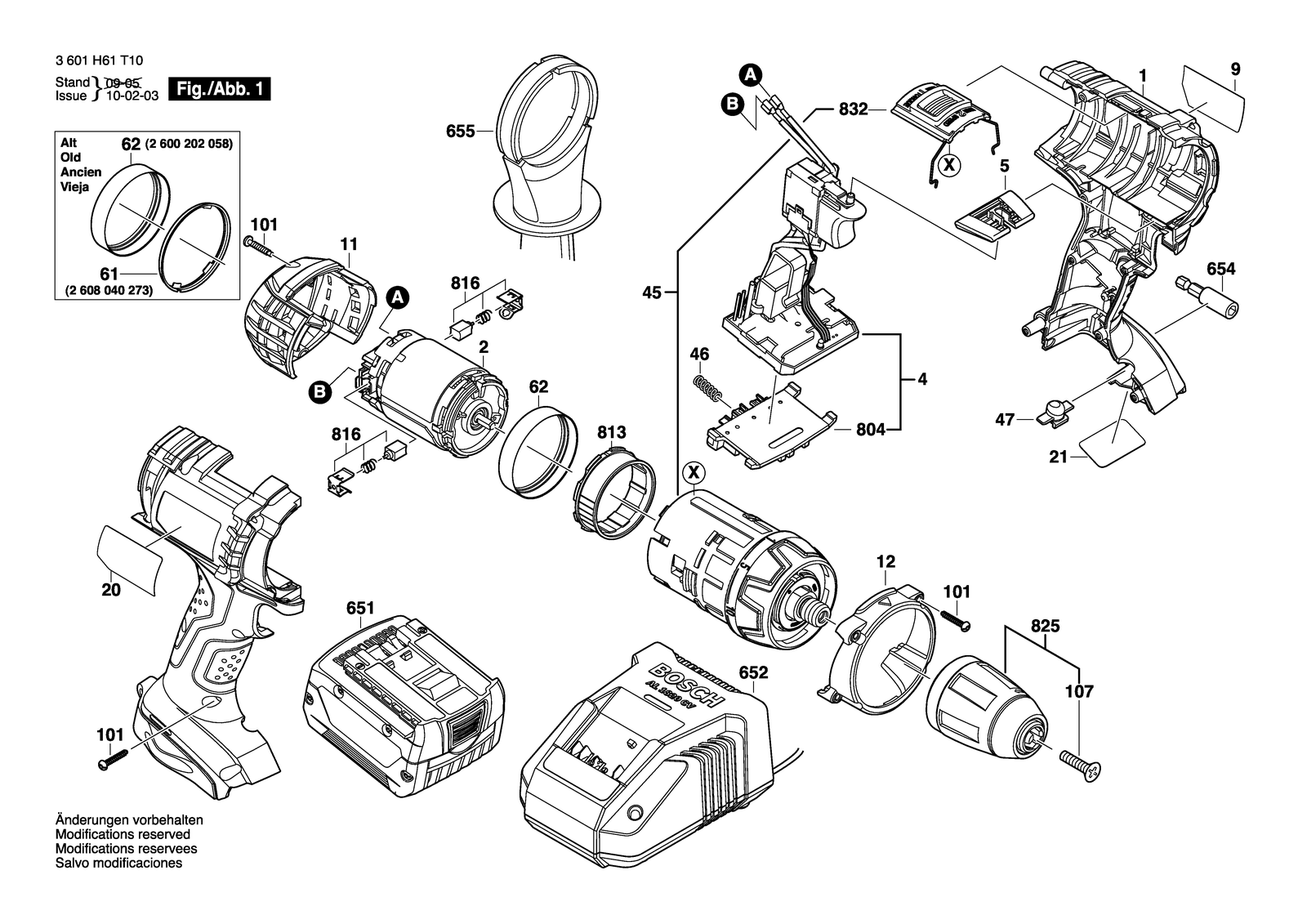 Bosch 37614 parts diagram, sheet 1