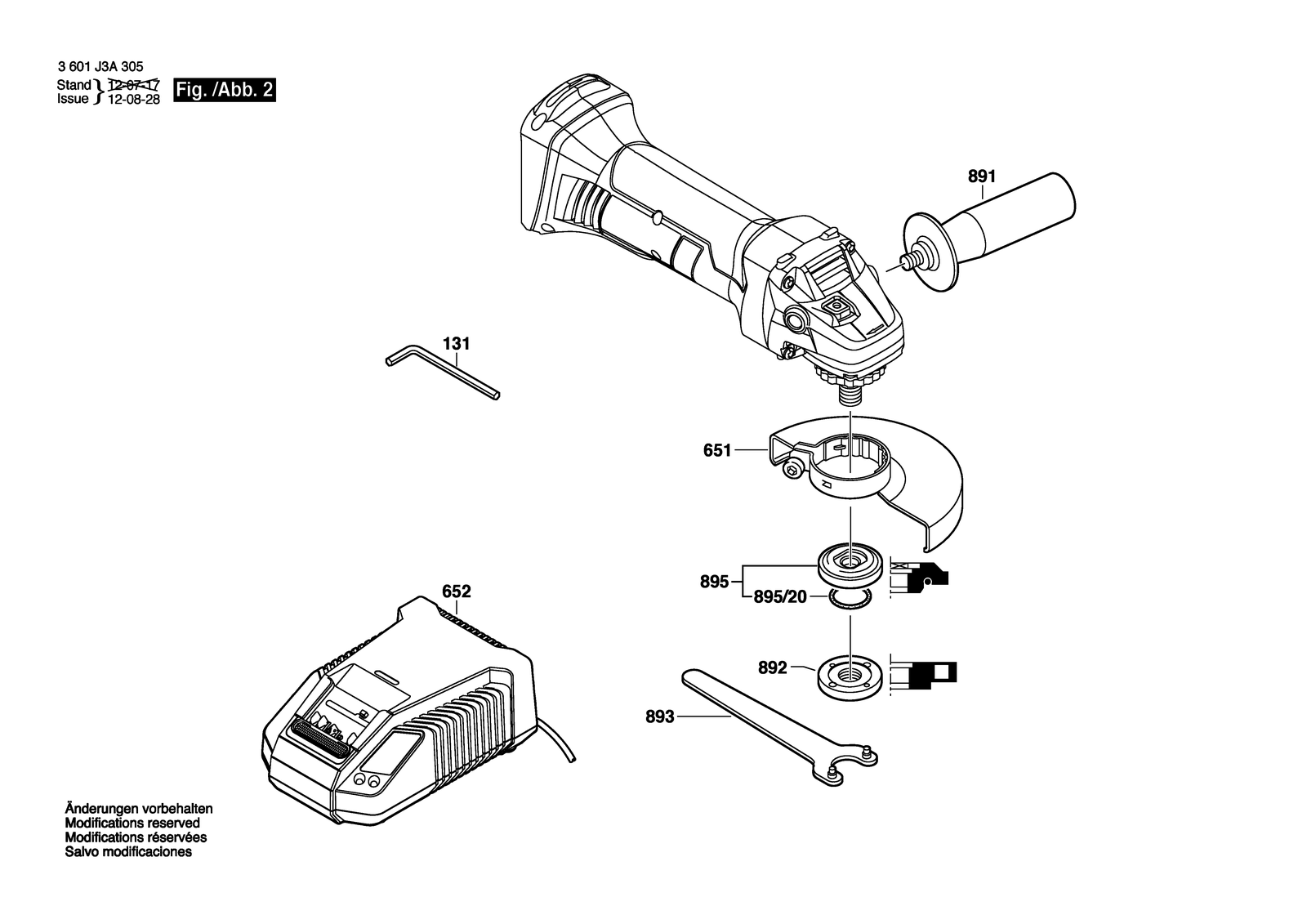 Bosch EWS 18-A parts diagram, sheet 2