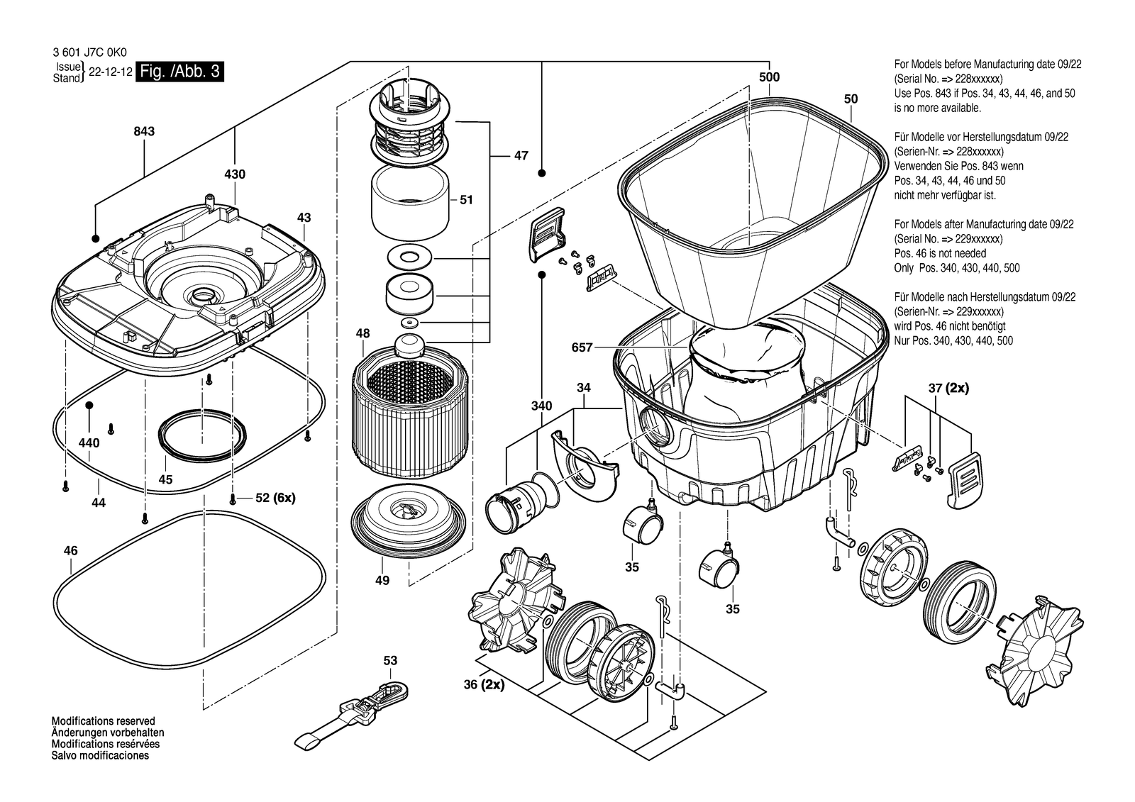 Bosch GAS 12-25 parts diagram, sheet 3