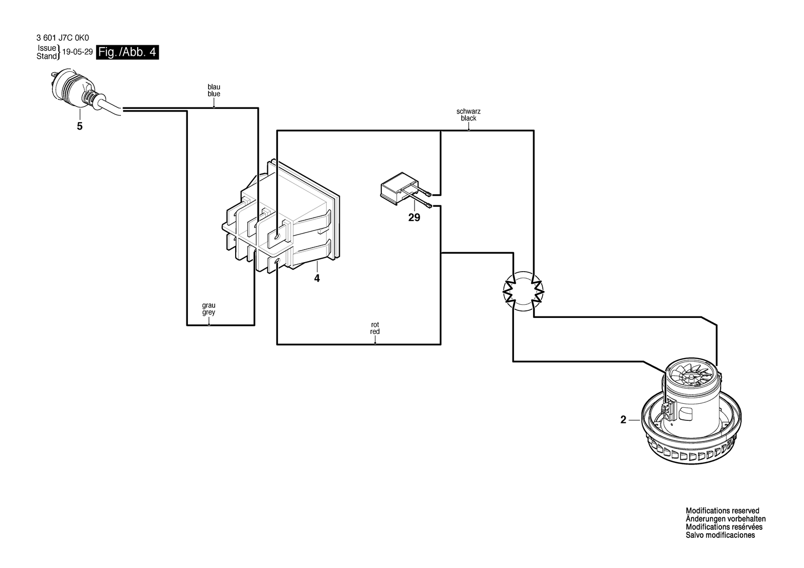 Bosch GAS 12-25 parts diagram, sheet 4