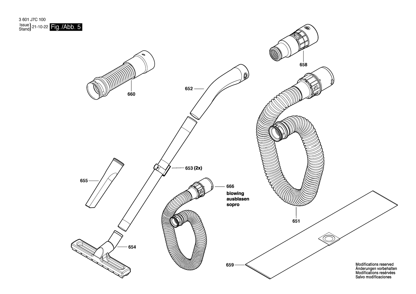 Bosch GAS 12-25 PL parts diagram, sheet 5