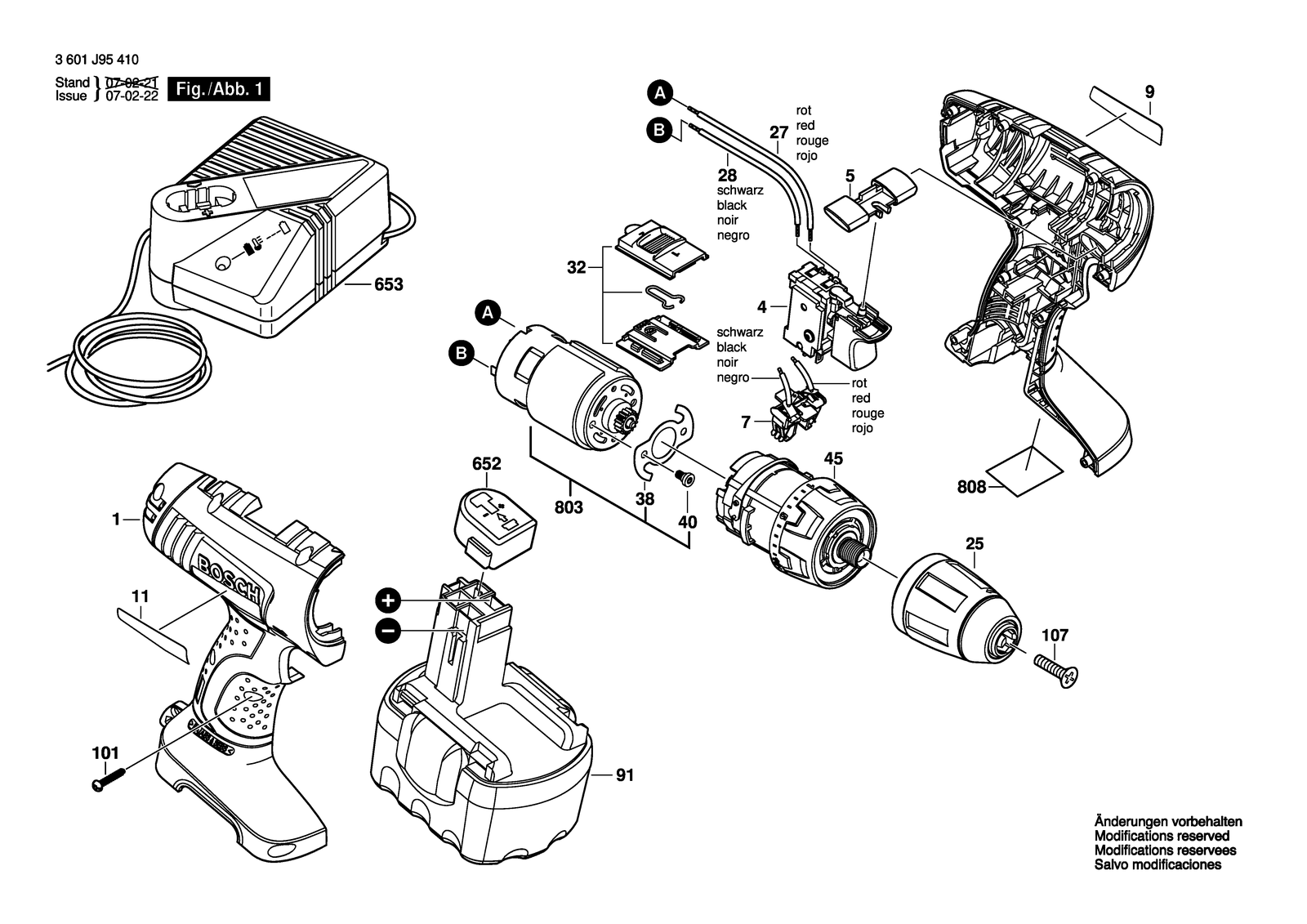 Bosch 34614 parts diagram, sheet 1