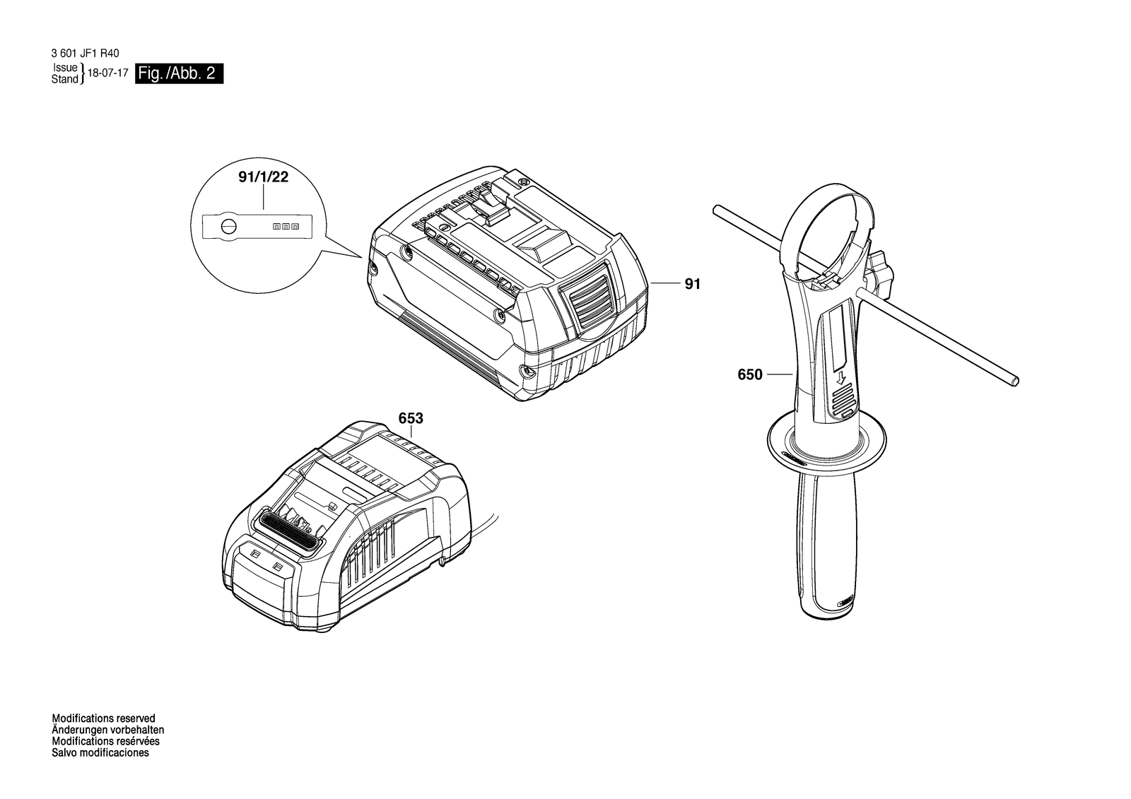 Bosch CBHDD18 parts diagram, sheet 2
