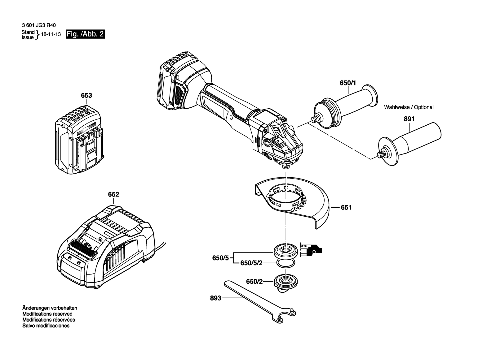 Bosch CBAGR18 parts diagram, sheet 2