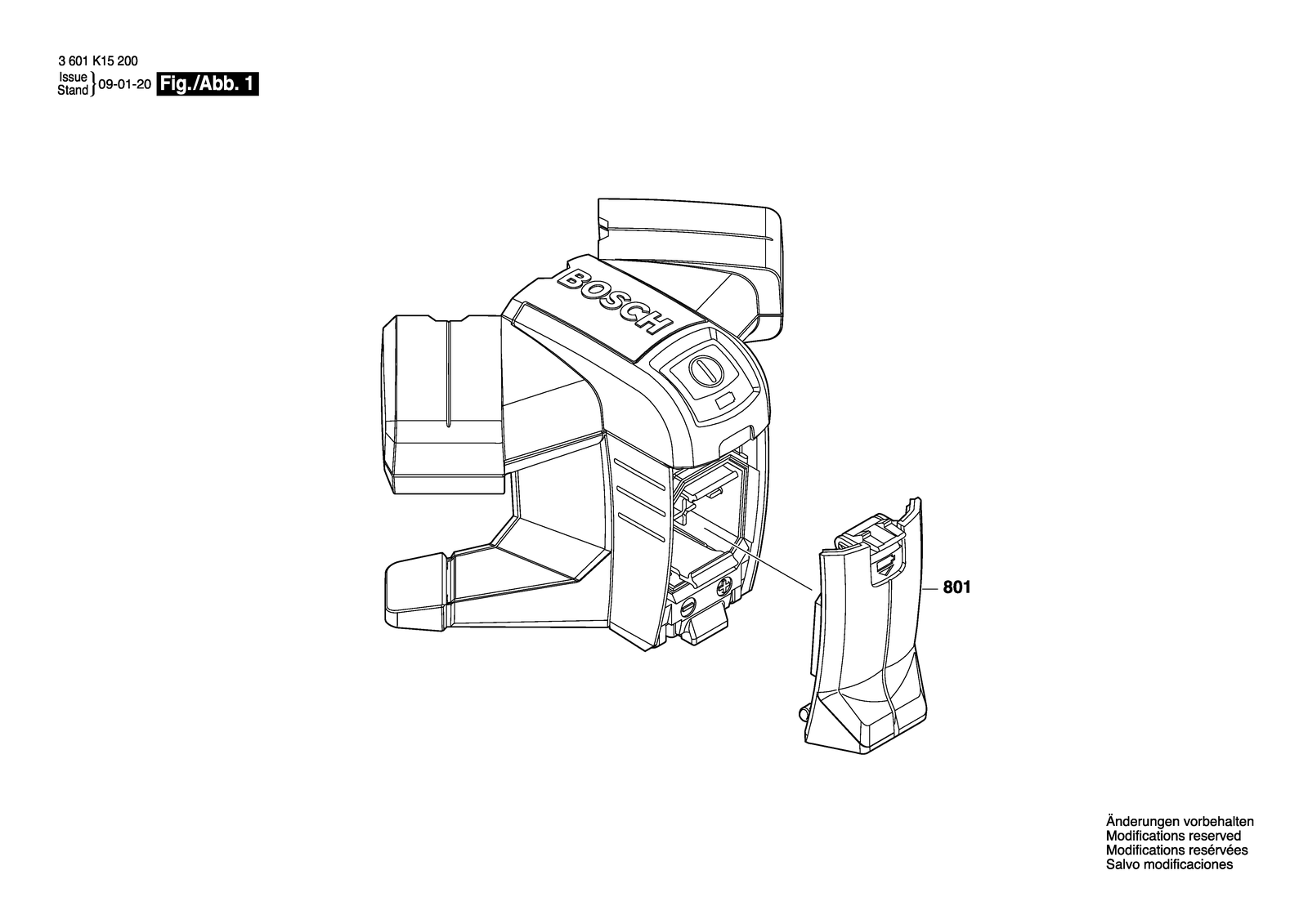 Bosch GTL 3 parts diagram, sheet 1
