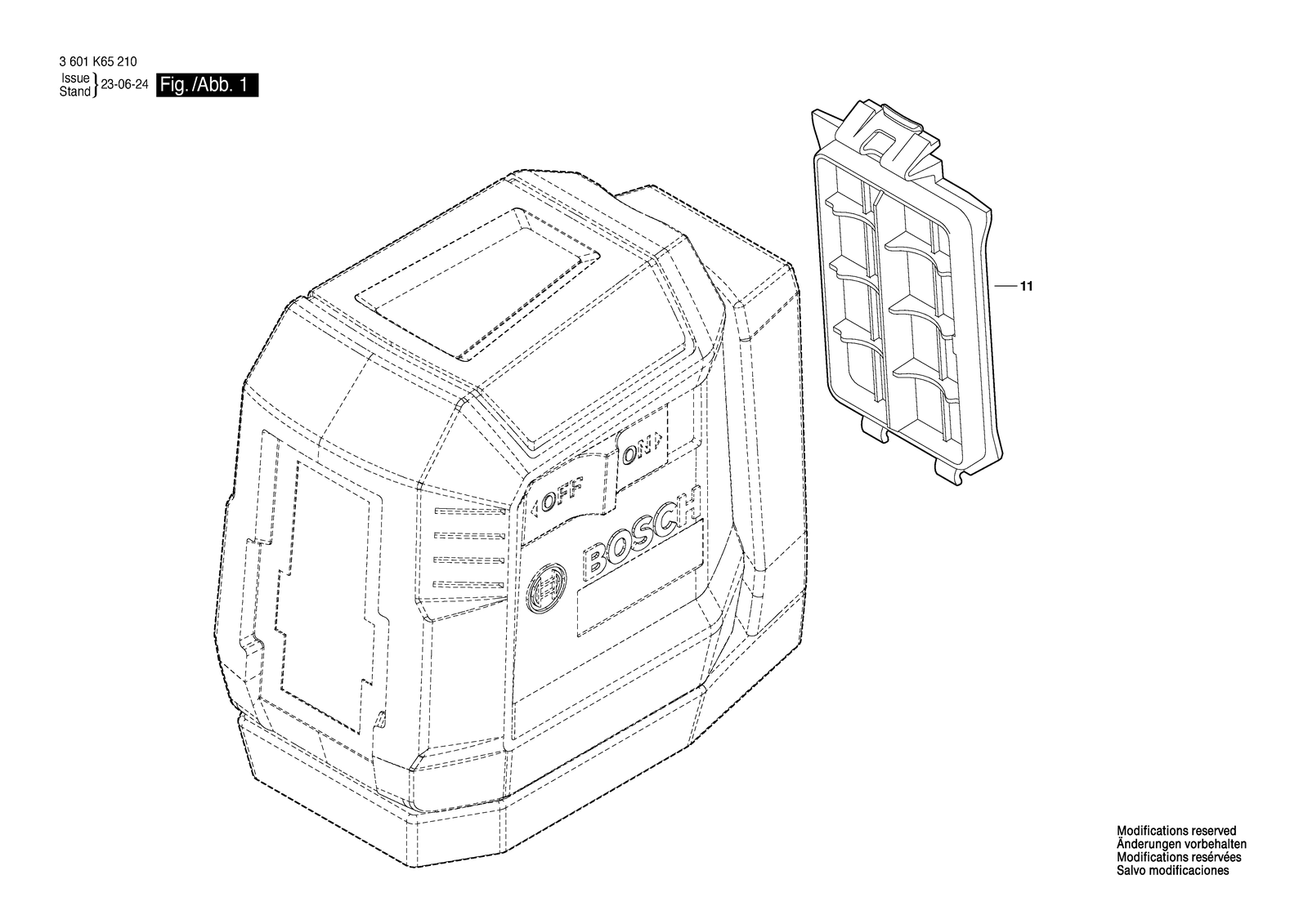 Bosch GLL 12-22 parts diagram, sheet 1