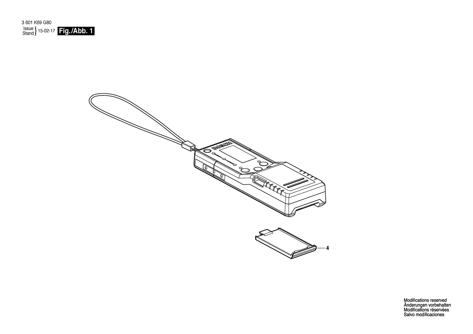 Bosch LR 5 parts diagram, sheet 1