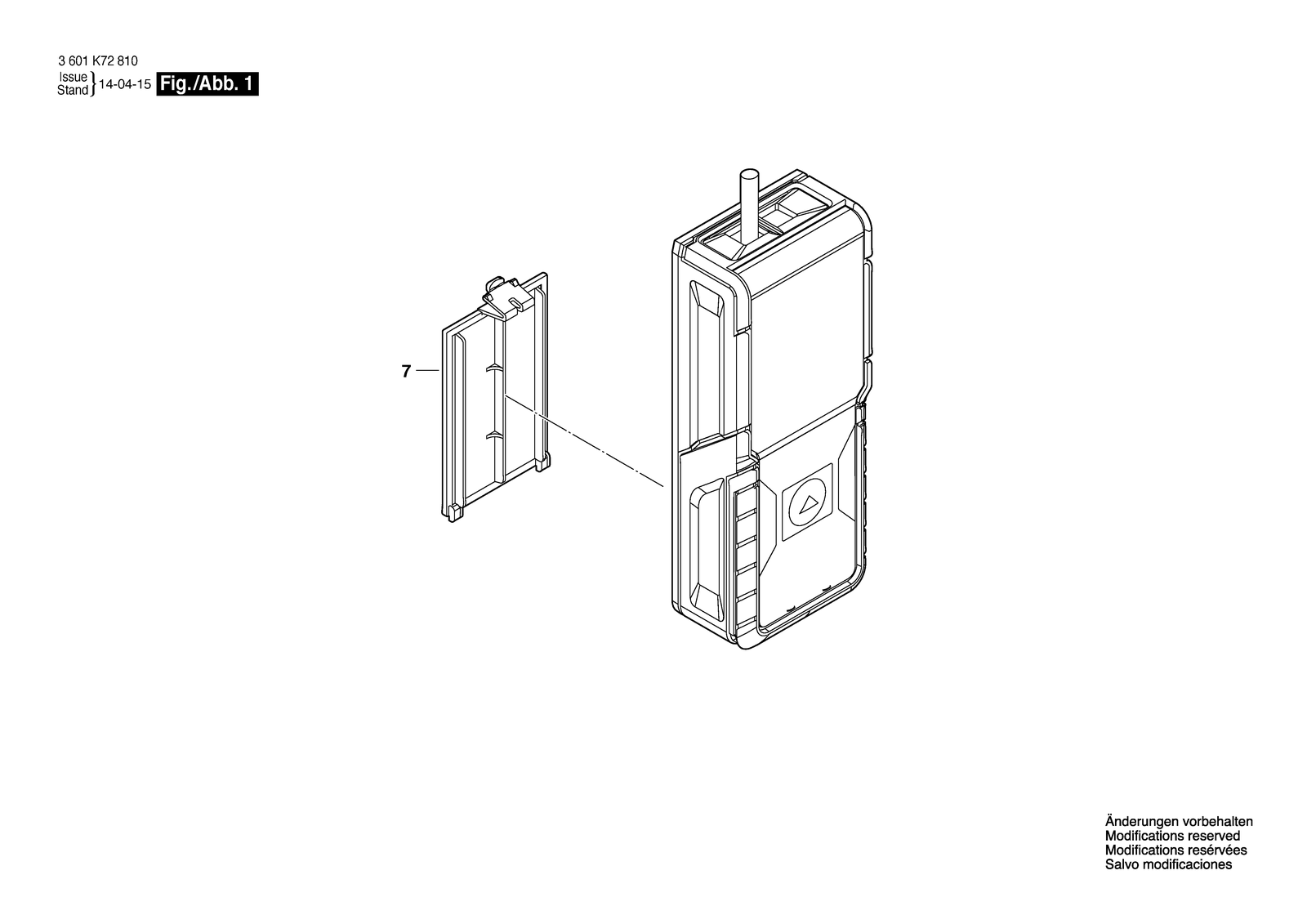 Bosch GLM 10 parts diagram, sheet 1