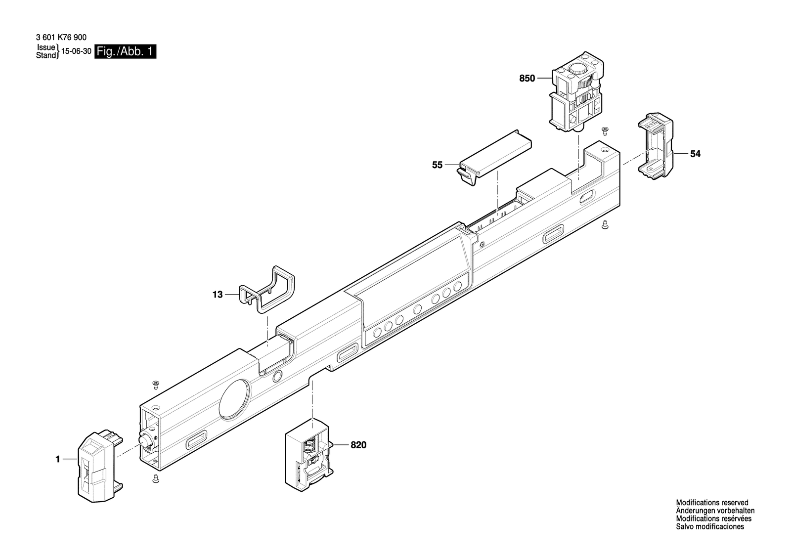 Bosch GIM 60 L parts diagram, sheet 1