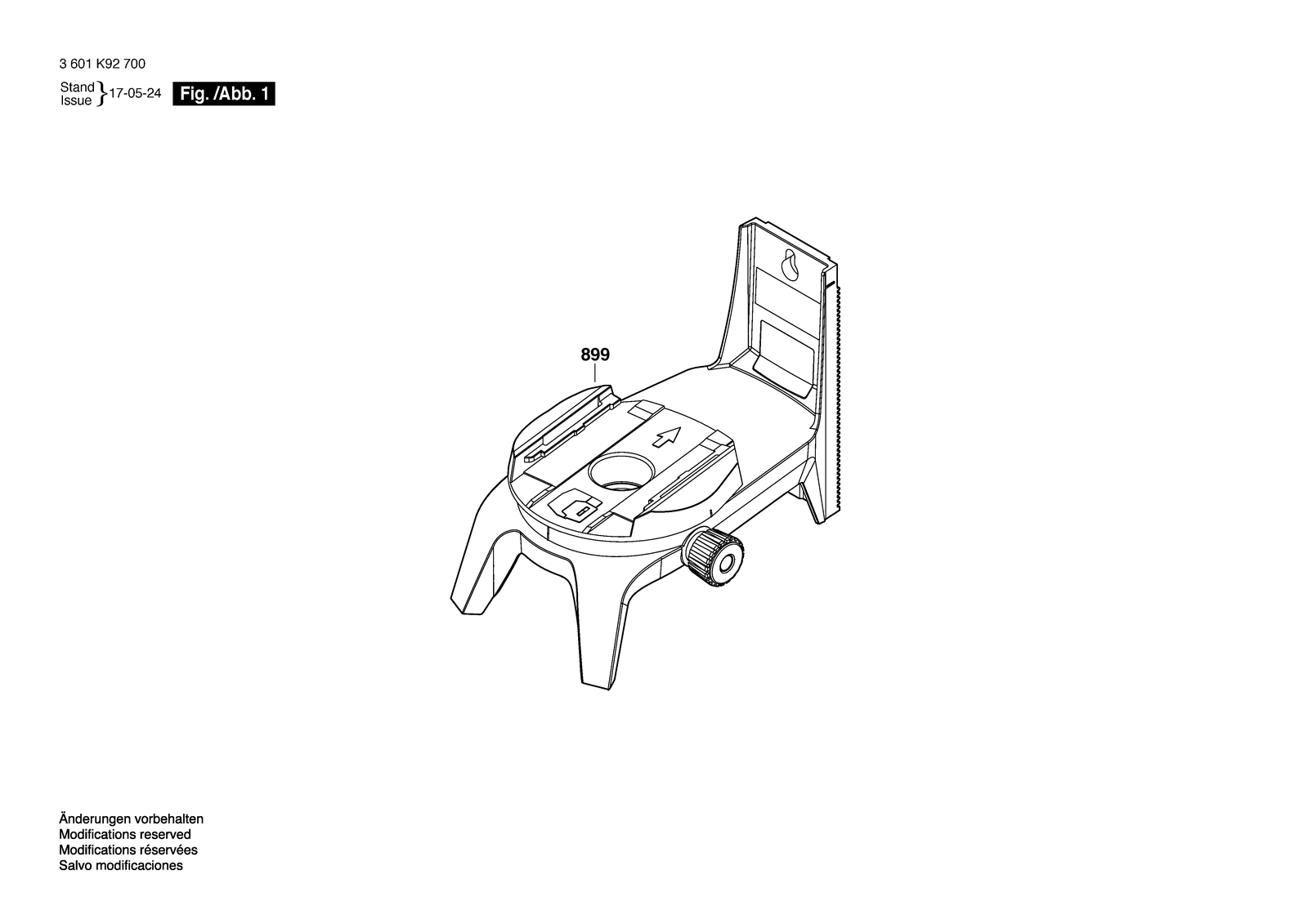 Bosch RM 2 parts diagram, sheet 1