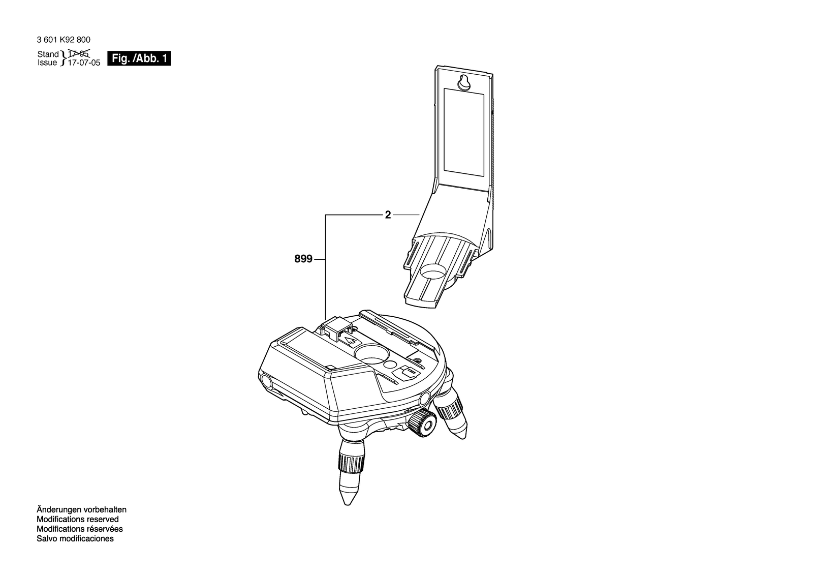 Bosch RM 3 parts diagram, sheet 1