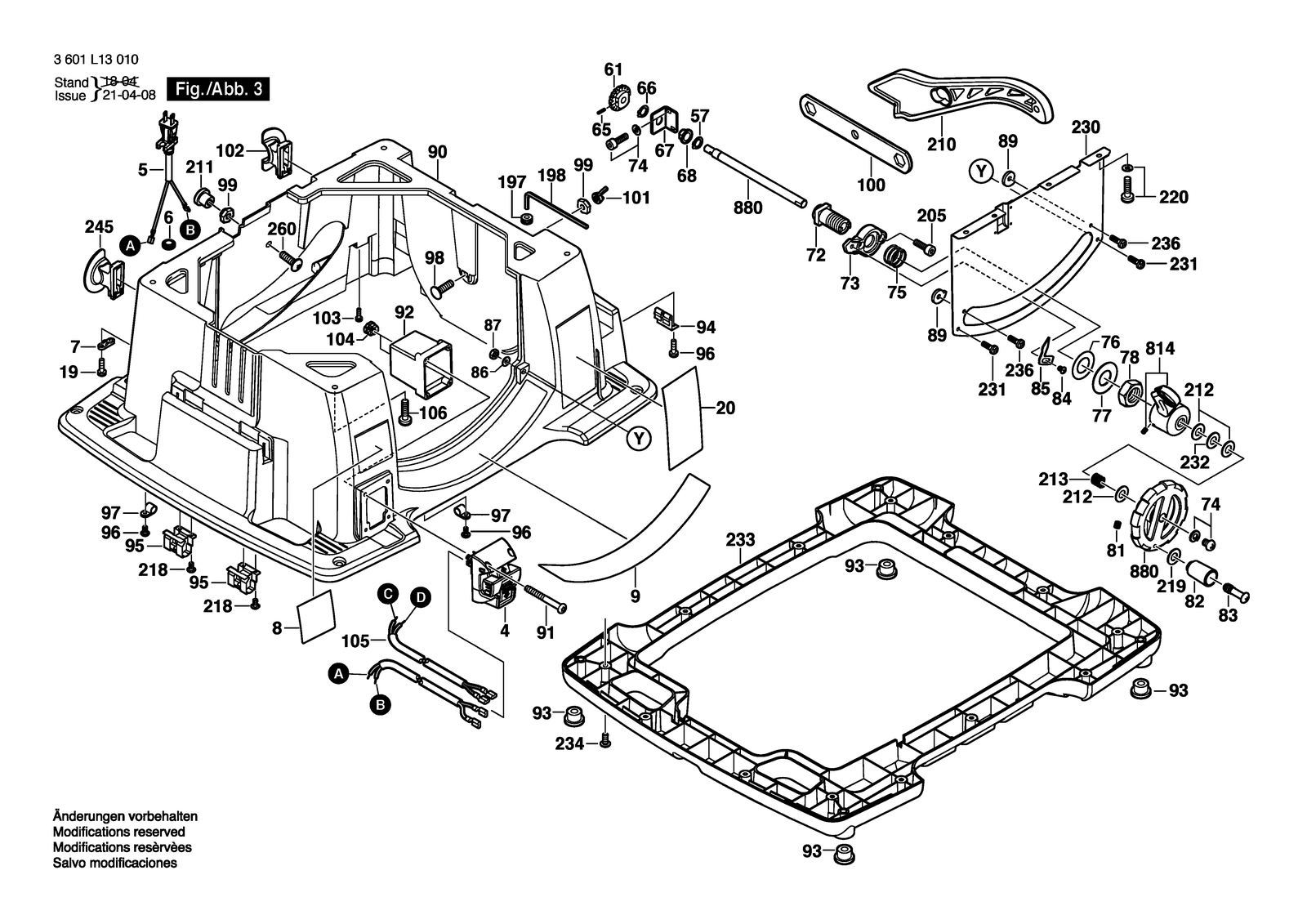 Bosch 4100 parts diagram, sheet 3