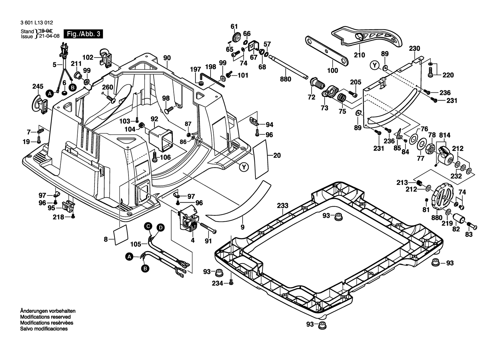 Bosch 4100 parts diagram, sheet 3