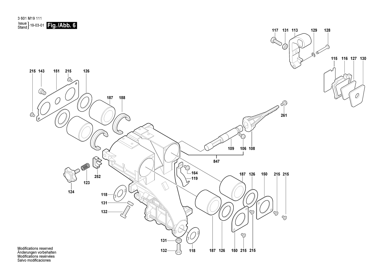 Bosch CM8S parts diagram, sheet 6
