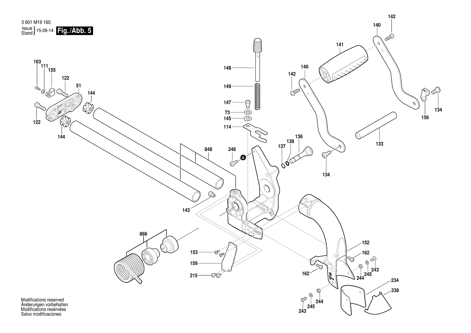 Bosch GCM 8 SJL parts diagram, sheet 5