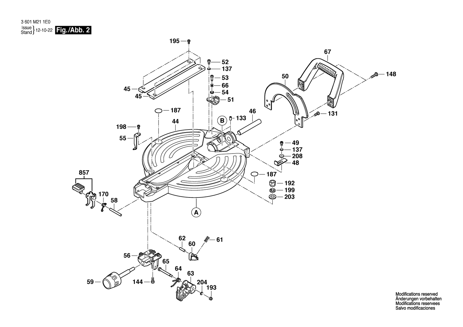 Bosch GCM 12 X parts diagram, sheet 2